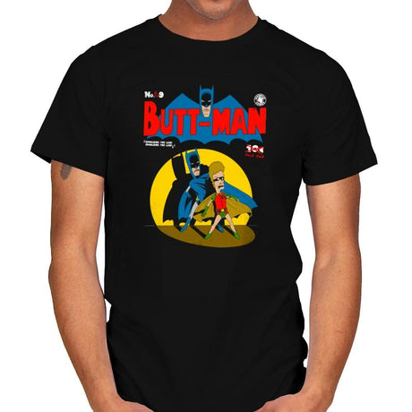 Butt-Man Exclusive - Mens T-Shirts RIPT Apparel Small / Black
