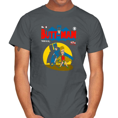 Butt-Man Exclusive - Mens T-Shirts RIPT Apparel Small / Charcoal