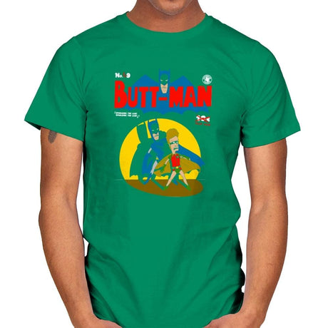 Butt-Man Exclusive - Mens T-Shirts RIPT Apparel Small / Kelly Green