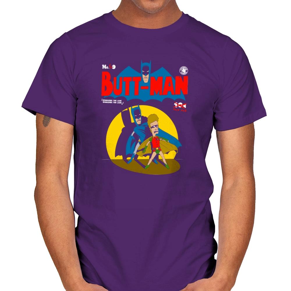 Butt-Man Exclusive - Mens T-Shirts RIPT Apparel Small / Purple