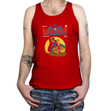 Butt-Man Exclusive - Tanktop Tanktop RIPT Apparel X-Small / Red