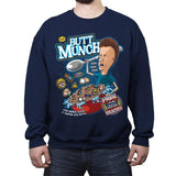 Butt Munch - Crew Neck Sweatshirt Crew Neck Sweatshirt RIPT Apparel Small / Navy