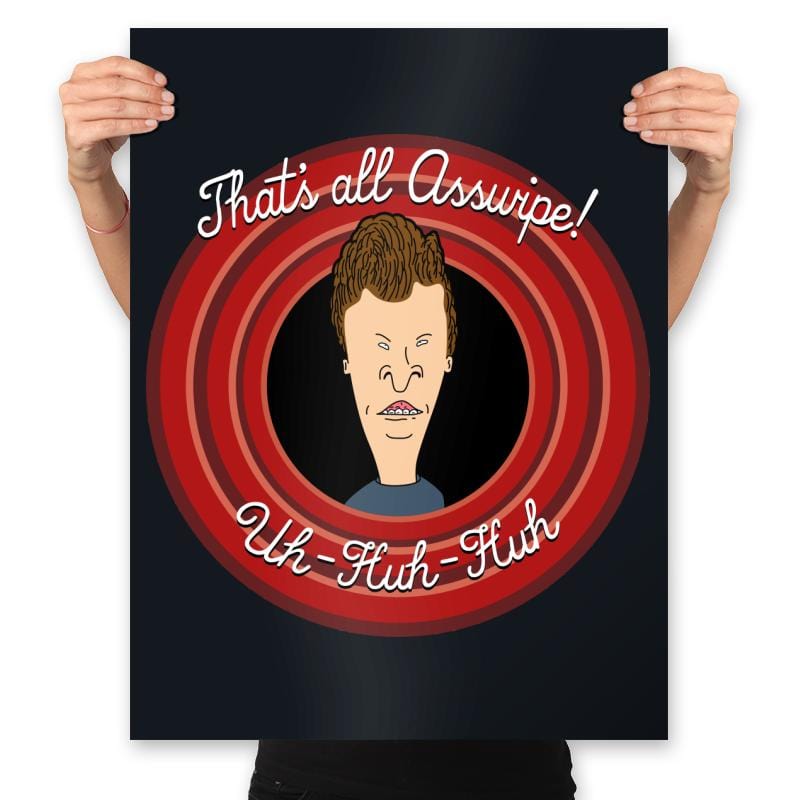 Butt Tunes - Prints Posters RIPT Apparel 18x24 / Black