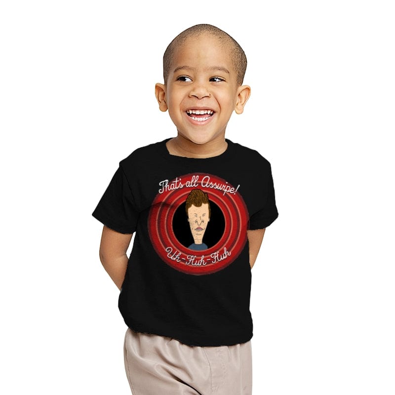 Butt Tunes - Youth T-Shirts RIPT Apparel X-small / Black