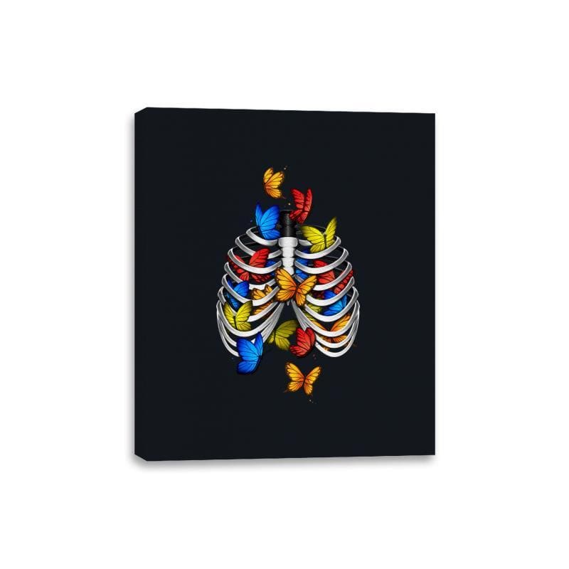 Butterflies In My Stomach - Canvas Wraps Canvas Wraps RIPT Apparel 8x10 / Black