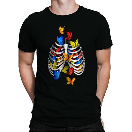 Butterflies In My Stomach - Mens Premium T-Shirts RIPT Apparel Small / Black