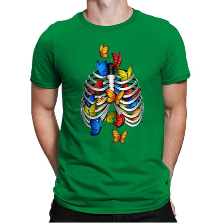 Butterflies In My Stomach - Mens Premium T-Shirts RIPT Apparel Small / Kelly