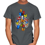 Butterflies In My Stomach - Mens T-Shirts RIPT Apparel Small / Charcoal