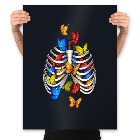 Butterflies In My Stomach - Prints Posters RIPT Apparel 18x24 / Black