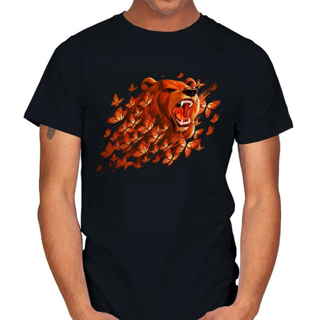 Butterfly Bear - Mens T-Shirts RIPT Apparel Small / Black
