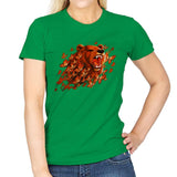 Butterfly Bear - Womens T-Shirts RIPT Apparel Small / Irish Green