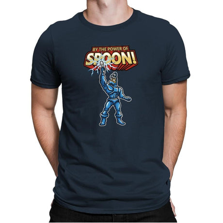 By The Power of Spoon! Exclusive - 90s Kid - Mens Premium T-Shirts RIPT Apparel Small / Indigo
