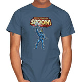 By The Power of Spoon! Exclusive - 90s Kid - Mens T-Shirts RIPT Apparel Small / Indigo Blue