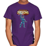 By The Power of Spoon! Exclusive - 90s Kid - Mens T-Shirts RIPT Apparel Small / Purple