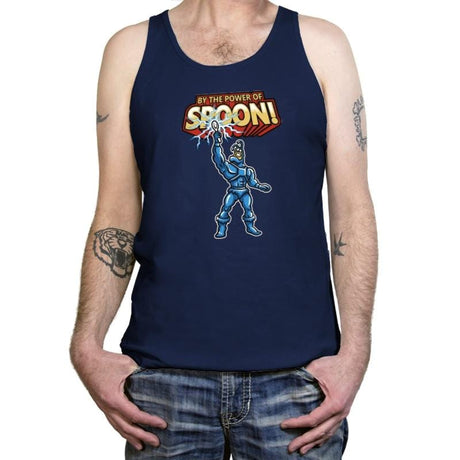 By The Power of Spoon! Exclusive - 90s Kid - Tanktop Tanktop RIPT Apparel X-Small / Navy