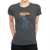 By The Power of Spoon! Exclusive - 90s Kid - Womens Premium T-Shirts RIPT Apparel Small / Heavy Metal
