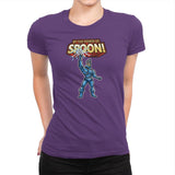 By The Power of Spoon! Exclusive - 90s Kid - Womens Premium T-Shirts RIPT Apparel Small / Purple Rush