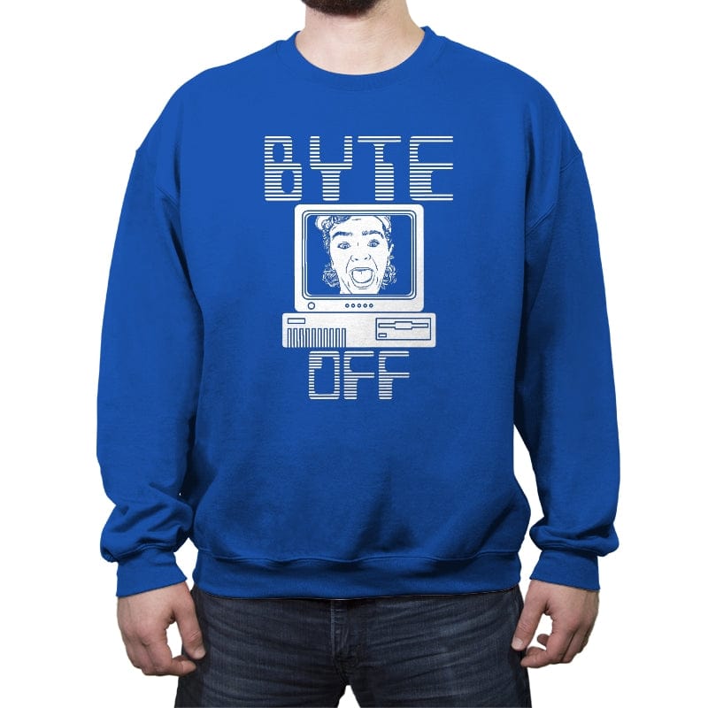 Byte Off - Crew Neck Sweatshirt Crew Neck Sweatshirt RIPT Apparel Small / Royal