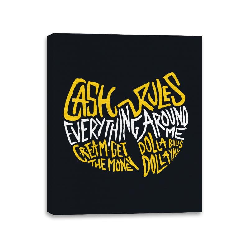 C.R.E.A.M. - Best Seller - Canvas Wraps Canvas Wraps RIPT Apparel 11x14 / Black