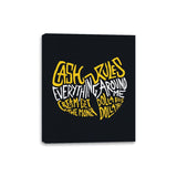 C.R.E.A.M. - Best Seller - Canvas Wraps Canvas Wraps RIPT Apparel 8x10 / Black
