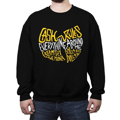 C.R.E.A.M. - Crew Neck Sweatshirt Crew Neck Sweatshirt RIPT Apparel Small / Black