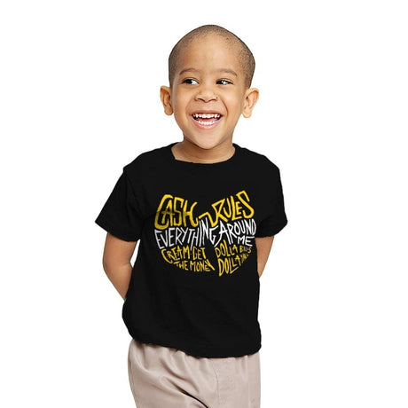 C.R.E.A.M. - Youth T-Shirts RIPT Apparel X-small / Black