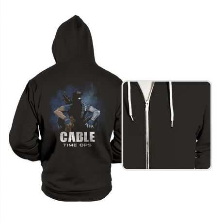 Cable Time Ops - Hoodies Hoodies RIPT Apparel Small / Black