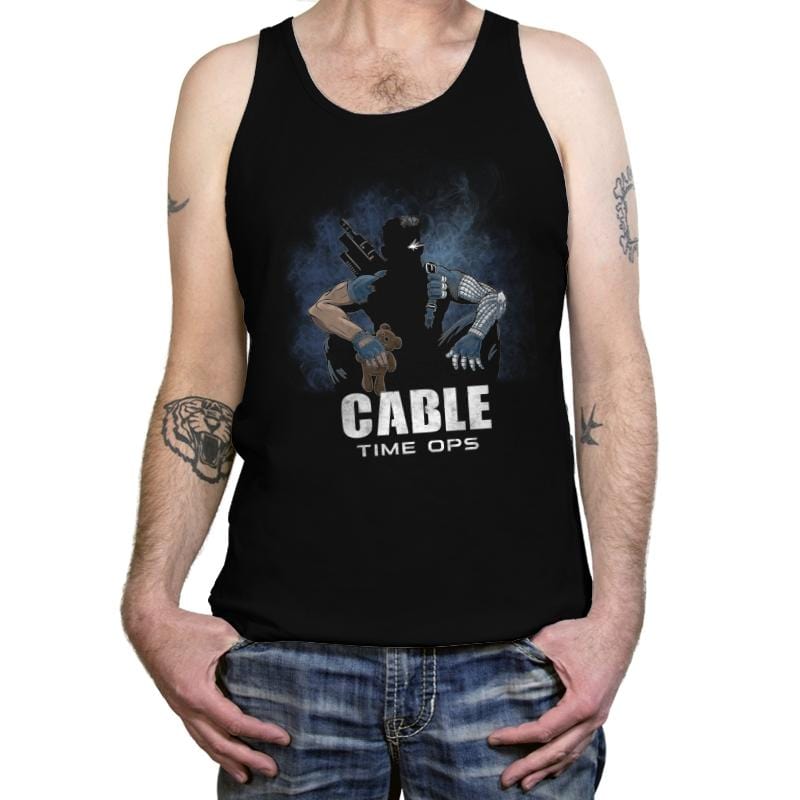 Cable Time Ops - Tanktop Tanktop RIPT Apparel X-Small / Black