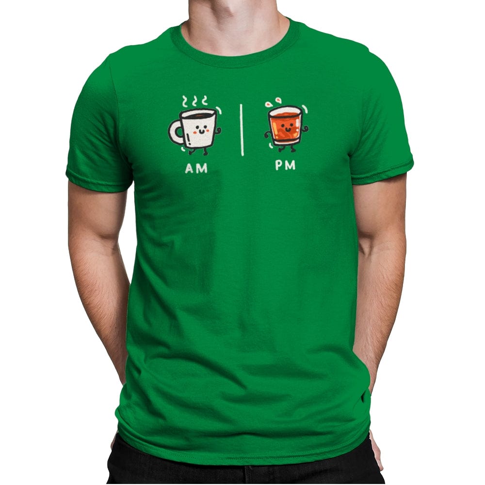 Cafe Con Ron - Mens Premium T-Shirts RIPT Apparel Small / Kelly