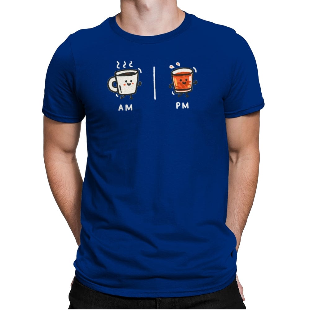 Cafe Con Ron - Mens Premium T-Shirts RIPT Apparel Small / Royal