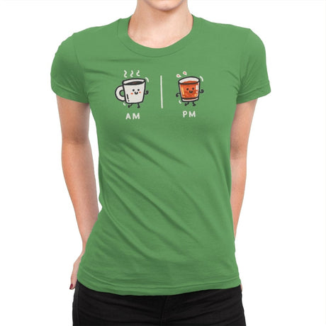 Cafe Con Ron - Womens Premium T-Shirts RIPT Apparel Small / Kelly