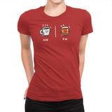 Cafe Con Ron - Womens Premium T-Shirts RIPT Apparel Small / Red