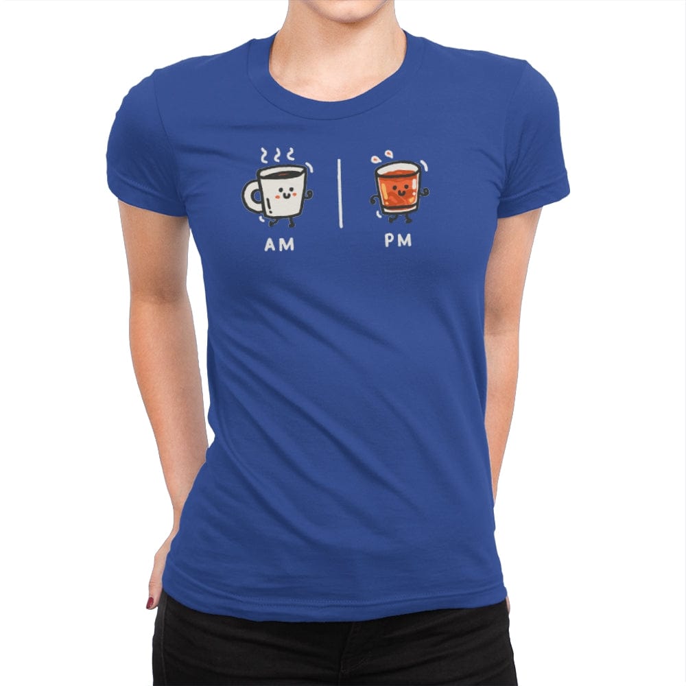 Cafe Con Ron - Womens Premium T-Shirts RIPT Apparel Small / Royal