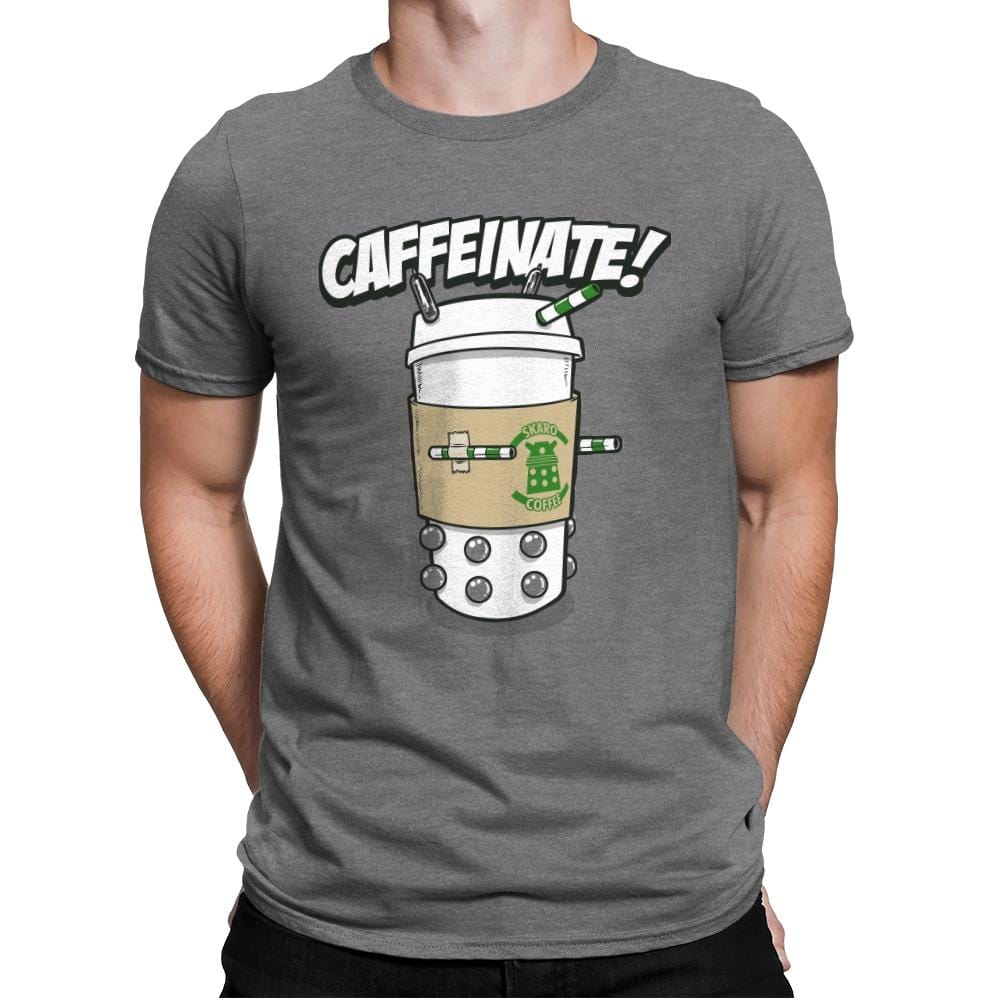 Caffeinate Me - Mens Premium T-Shirts RIPT Apparel Small / Heather Grey
