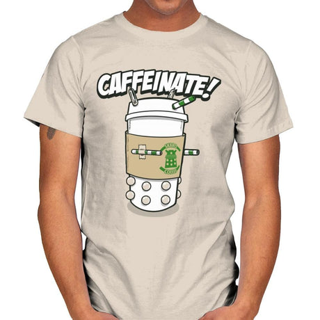 Caffeinate Me - Mens T-Shirts RIPT Apparel Small / Natural