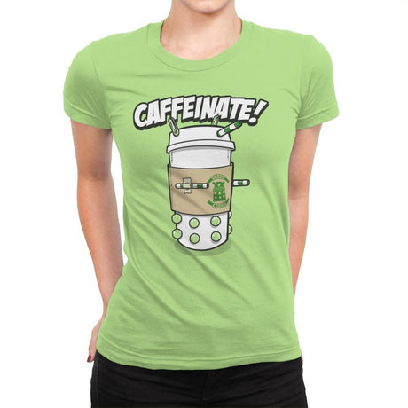 Caffeinate Me - Womens Premium T-Shirts RIPT Apparel Small / Mint