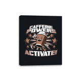 Caffeine Powers... Activate! - Canvas Wraps Canvas Wraps RIPT Apparel 8x10 / Black
