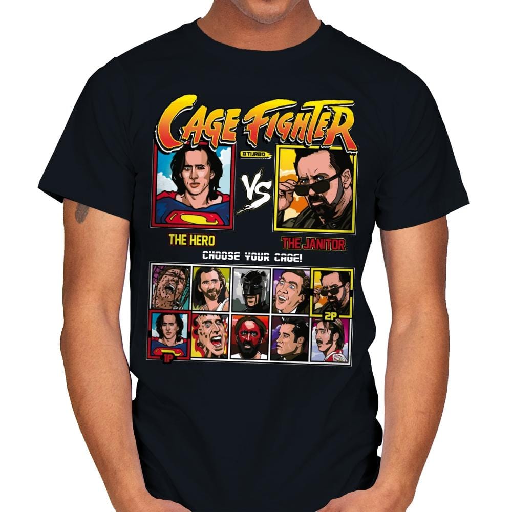 Cage Fighter 2 Turbo - Mens T-Shirts RIPT Apparel Small / Black