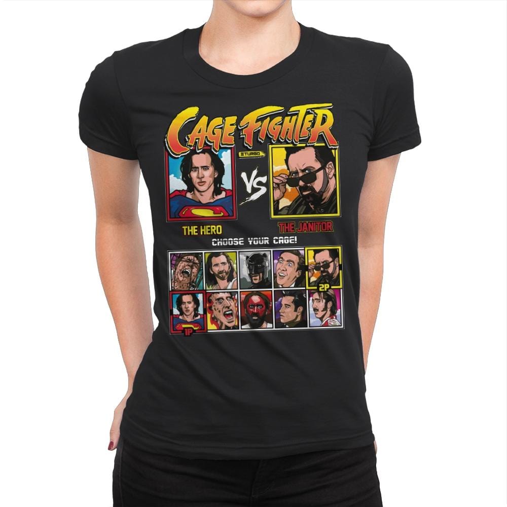 Cage Fighter 2 Turbo - Womens Premium T-Shirts RIPT Apparel Small / Black