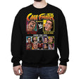 Cage Fighter - Retro Fighter Series - Crew Neck Sweatshirt Crew Neck Sweatshirt RIPT Apparel Small / Black