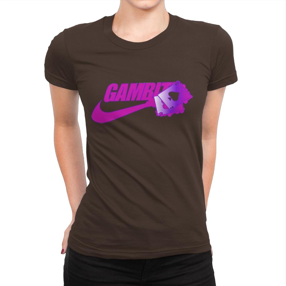Cajun Athletics - Womens Premium T-Shirts RIPT Apparel Small / Dark Chocolate