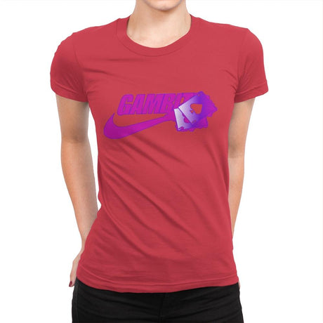 Cajun Athletics - Womens Premium T-Shirts RIPT Apparel Small / Red