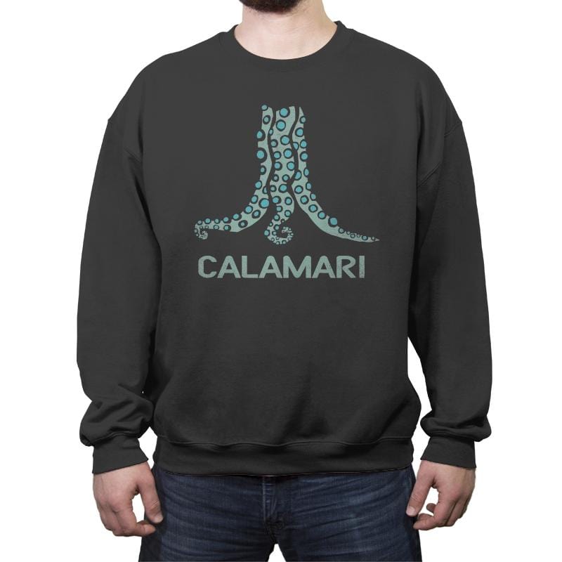 Calamari - Crew Neck Sweatshirt Crew Neck Sweatshirt RIPT Apparel Small / Charcoal