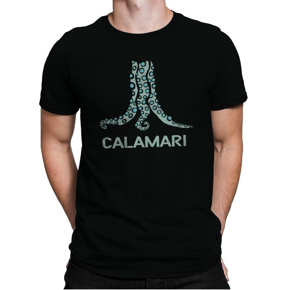 Calamari - Mens Premium T-Shirts RIPT Apparel Small / Black