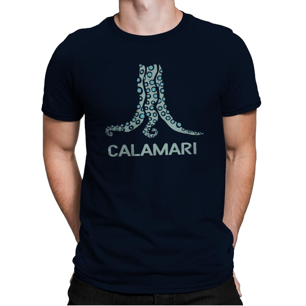 Calamari - Mens Premium T-Shirts RIPT Apparel Small / Midnight Navy
