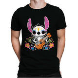 Calavera Alien - Mens Premium T-Shirts RIPT Apparel Small / Black