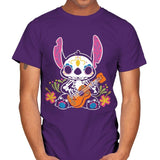 Calavera Alien - Mens T-Shirts RIPT Apparel Small / Purple