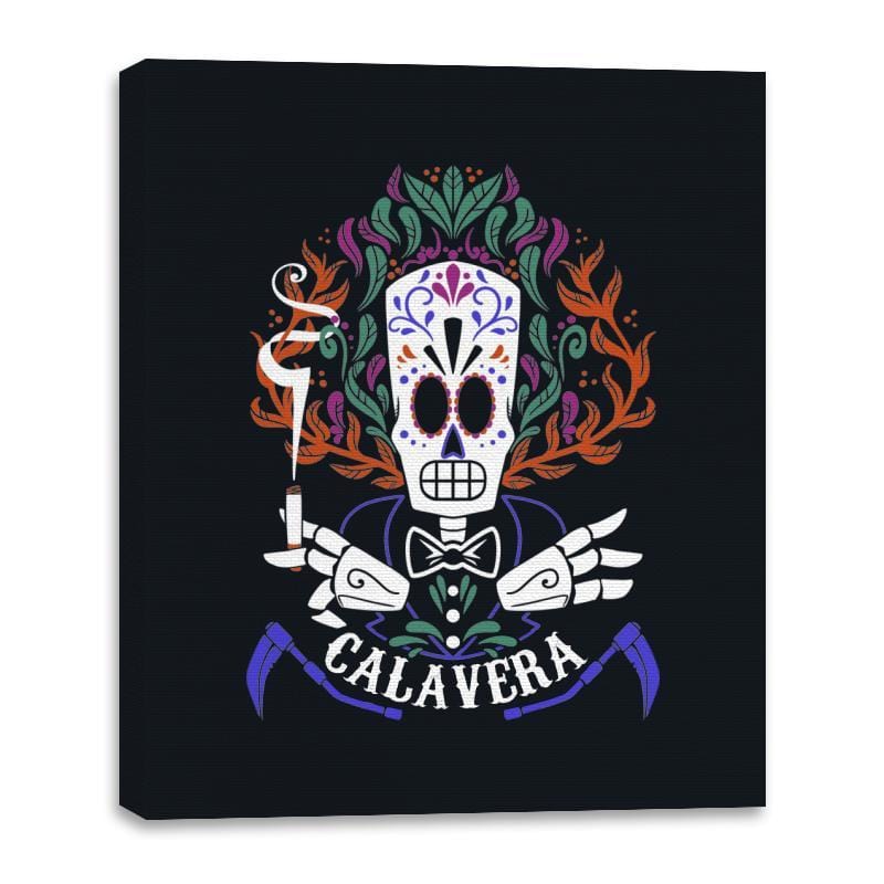 Calavera - Canvas Wraps Canvas Wraps RIPT Apparel 16x20 / Black