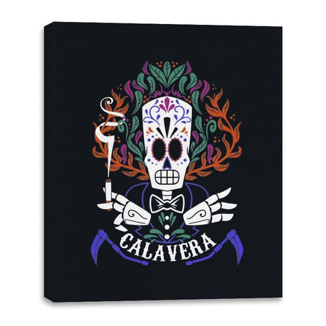 Calavera - Canvas Wraps Canvas Wraps RIPT Apparel 16x20 / Black