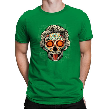 Calavera Einstein - Mens Premium T-Shirts RIPT Apparel Small / Kelly